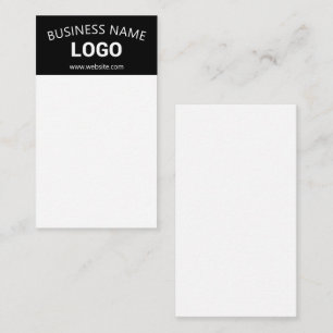 Editable Business Name, Website & Uploaded Logo Card