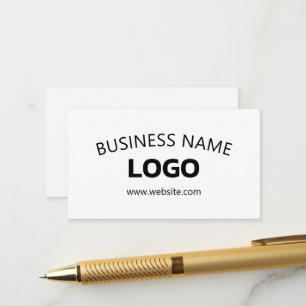 Editable Business Name, Website & Uploaded Logo Enclosure Card