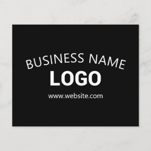 Editable Business Name, Website & Uploaded Logo Flyer