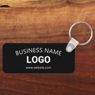 Editable Business Name, Website & Uploaded Logo Key Ring