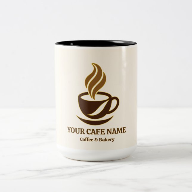 Editable Cafe Opening Coffee Mug Design (Center)