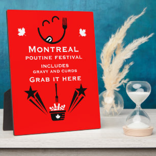 Editable Canadian Poutine Festival Plaque