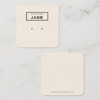 editable card for earrings