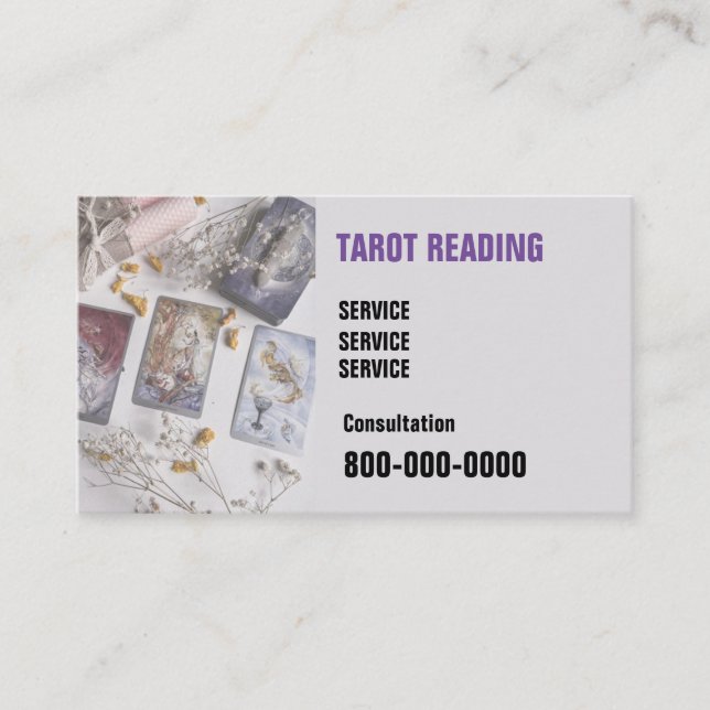 Editable, Card reading service, Tarot , Magic ect. (Front)