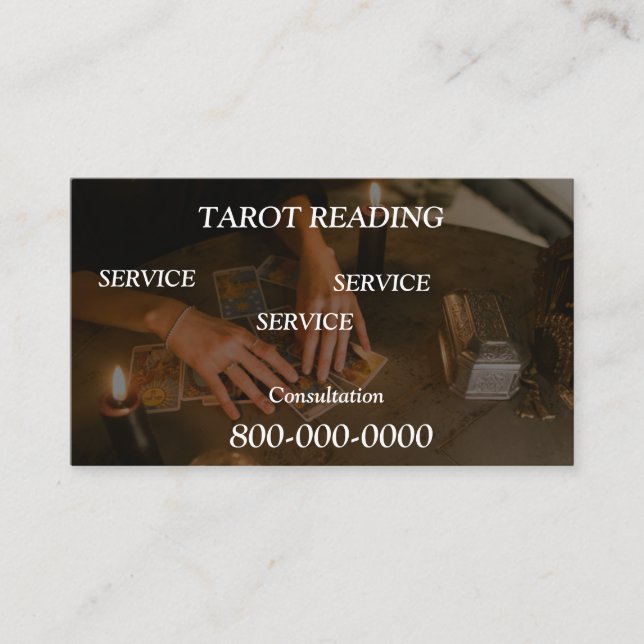 Editable, Card reading service, Tarot , Magic ect. (Front)