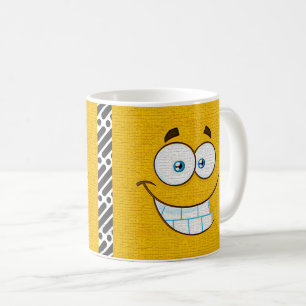 Editable cartoon Face Expression Coffee Mug