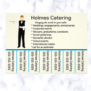 Editable Catering Phone Number Flyer