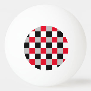 Editable chequerboard pattern ping pong ball
