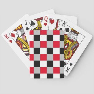 Editable chequerboard pattern playing cards