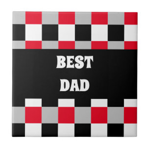 Editable chequerboard pattern tile