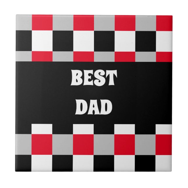 Editable chequerboard pattern tile (Front)