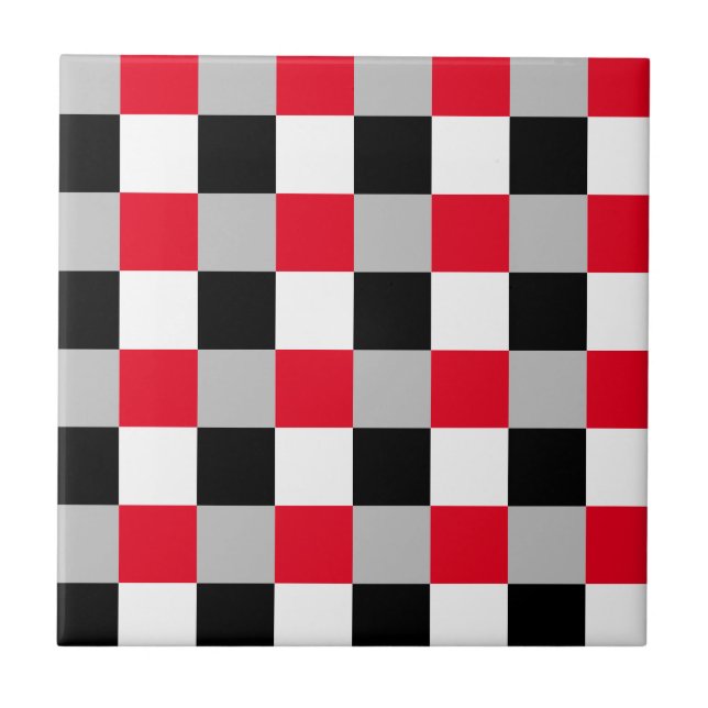 Editable chequerboard pattern tile (Front)