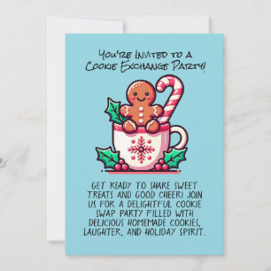  Editable Christmas Cookie Exchange Party Custom Invitation