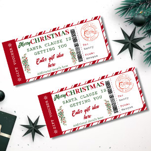 Editable Christmas Gift Voucher Christmas Coupon