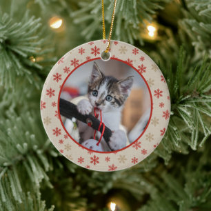 Editable Christmas Pet Photo Decoration