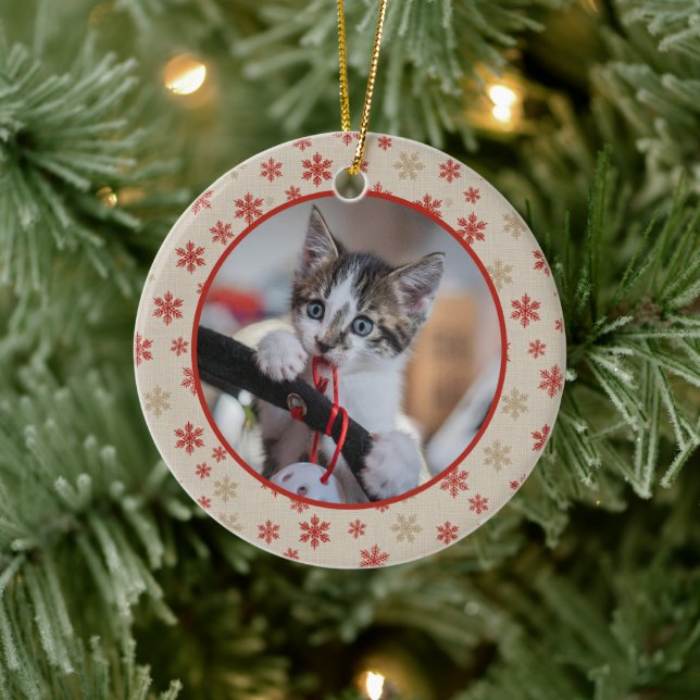 Editable Christmas Pet Photo Decoration (Tree)