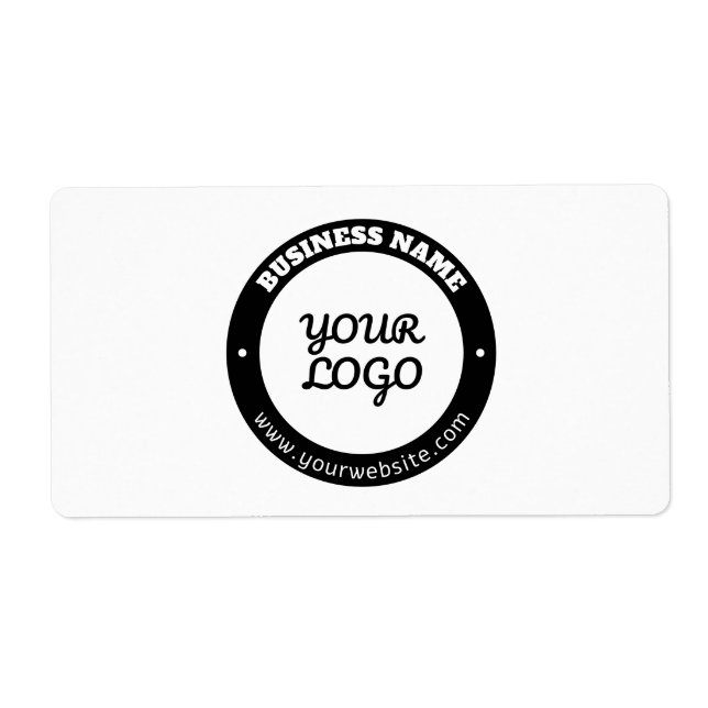 Editable Circular Text & Uploaded Logo Template  (Front)