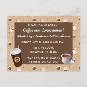 Editable Coffee and Conversation Invitation