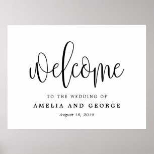 Editable COLOR and SIZE Welcome Sign LCC