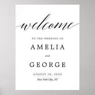 Editable COLOR and SIZE Welcome Sign MSC