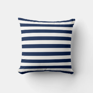 Editable Color and White Stripes Cushion