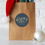EDITABLE COLOR Christmas Glow Gift Tag Sticker<br><div class="desc">Our modern and chic personalised stickers can be used as envelope seals,  gift tags,  favour stickers,  items labels,  and more. The possibilities are endless so go ahead and use them creatively. Background colour is editable online.</div>