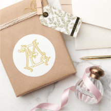 EDITABLE COLOR EM Monogram ME Monogram Sticker