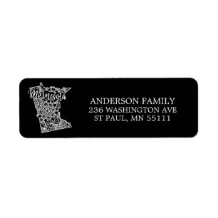 Editable Color MINNESOTA  Moving Announcement