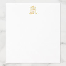 EDITABLE COLOR MJ Monogram JM Monogram Liners