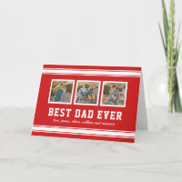 Editable Color Sporty Best Dad Ever Photo Collage