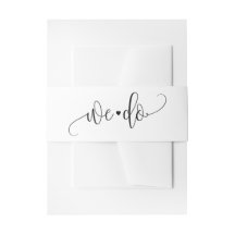 EDITABLE COLOR Wedding Invitation Belly Band #LCC