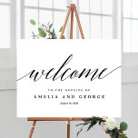 EDITABLE COLOR Welcome Sign Modern Script<br><div class="desc">A simply elegant sign that your guests will adore. Text and background colours are fully editable to match your theme!
 Design by © berryberrysweet . Printable digital files and matching items are available! Visit our website at www.berryberrysweet.com for more details!</div>