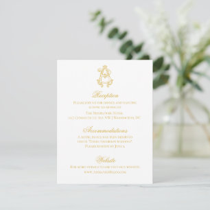 EDITABLE COLORS AB Monogram BA Monogram Invitation