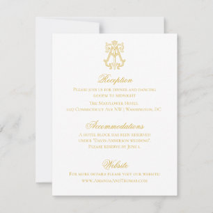 EDITABLE COLORS AT Monogram TA Monogram Invitation