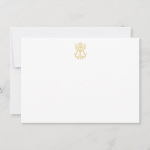 EDITABLE COLORS AT Monogram TA Monogram Notecards