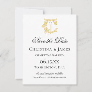 EDITABLE COLORS CJ Monogram JC Monogram Invitation