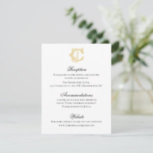 EDITABLE COLORS CJ Monogram JC Monogram Invitation