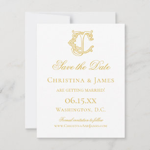EDITABLE COLORS CJ Monogram JC Monogram Invitation