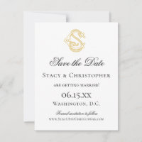 EDITABLE COLORS CS Monogram SC Monogram Invitation
