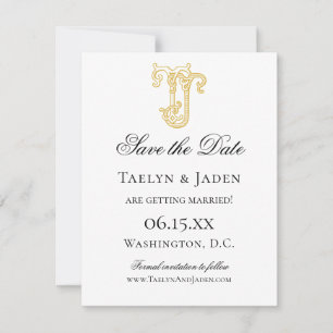 EDITABLE COLORS JT Monogram TJ Monogram Invitation