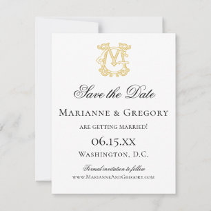 EDITABLE COLORS MG Monogram GM Monogram Invitation