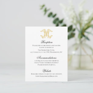 EDITABLE COLORS MW Monogram WM Monogram Invitation
