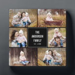 Editable Colour Collage Custom Plaque<br><div class="desc">Simply personalise with your text and photo(s) and create a one-of-a-kind gift for yourself or someone you love! Background colour can be changed to any colour of your choice!</div>