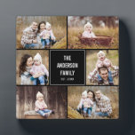 Editable Colour Collage Custom Plaque<br><div class="desc">Simply personalise with your text and photo(s) and create a one-of-a-kind gift for yourself or someone you love! Background colour can be changed to any colour of your choice!</div>