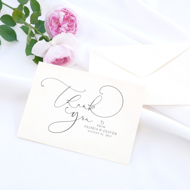 Editable Colour Cute Script Calligraphy Thank You (Creator Uploaded)