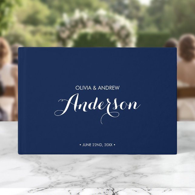 Editable Colour Elegant and Modern Wedding Script Guest Book (Creator Uploaded)