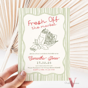 Editable Colour Handrawn Fresh Off the Market BS Invitation