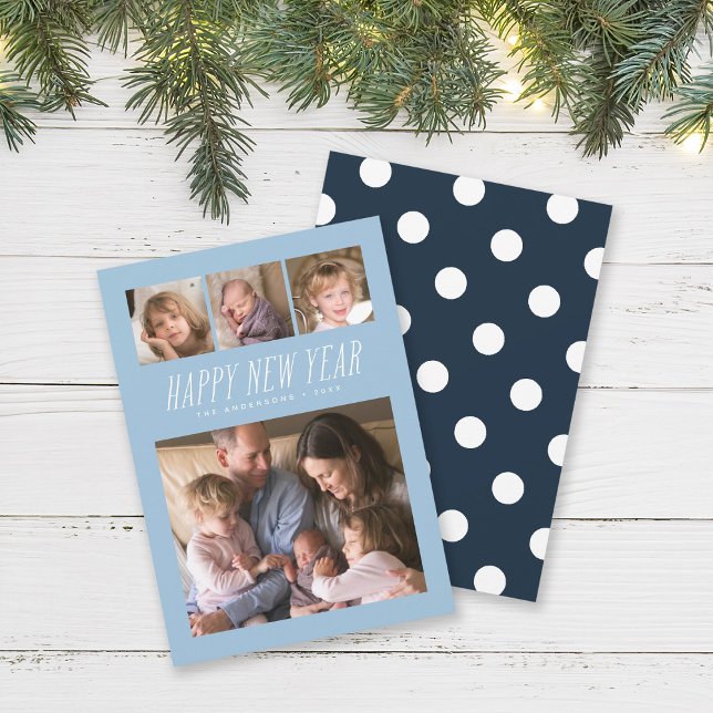 Editable Colour Happy New Year Photo Card (Creator Uploaded)