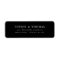 Editable Colour Modern Classic Return Address