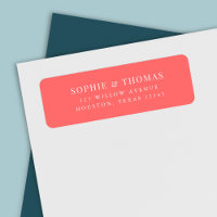 Editable Colour Modern Classic Return Address